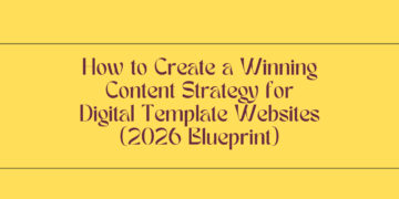 How to Create a Winning Content Strategy for Digital Template Websites (2026 Blueprint)