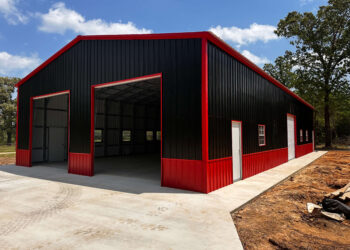 Red Iron Steel Buildings