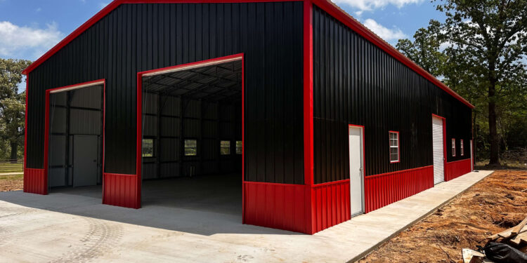 Red Iron Steel Buildings