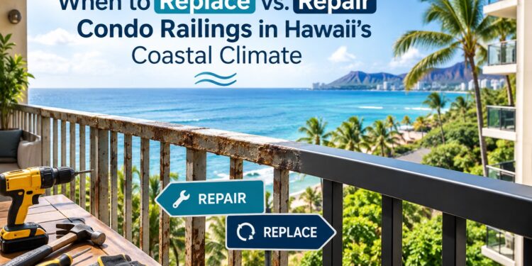 When to Replace vs. Repair Condo Railings in Hawaii’s Coastal Climate